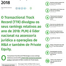 PLMJ lidera m&a e private equity em 2018